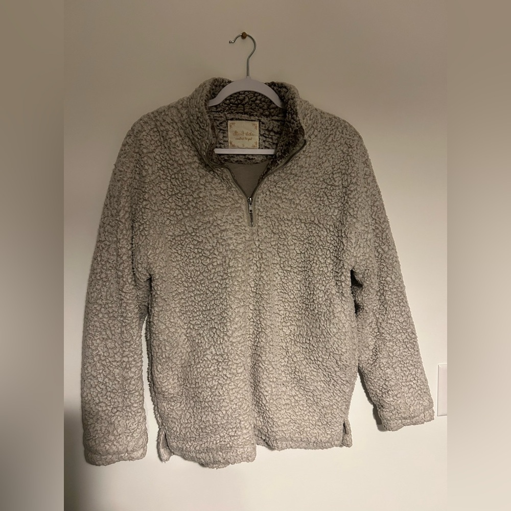 Altar'd State Gray Sherpa Jacket